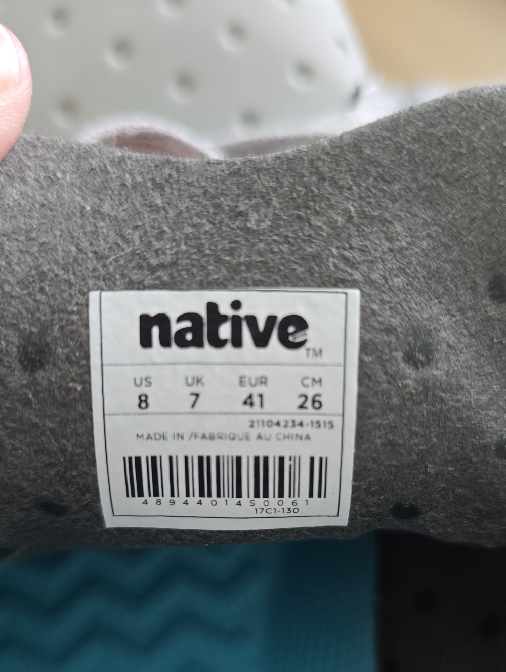 Native Monaco Grey Unisex Sneakers - Picture 6 of 6